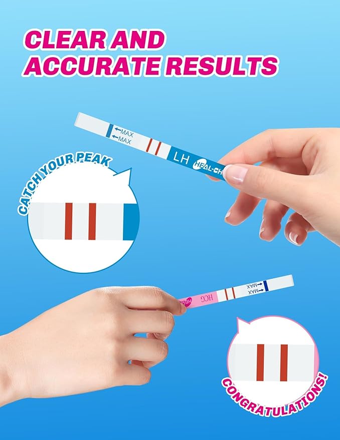 60 Ovulation and 20 Pregnancy Tests Strips with 80 Urine Cups, Fertility for Women TTC, Easy to Use at Home, Over 99% Accuracy, Individually Wrapped, FSA HSA Eligible