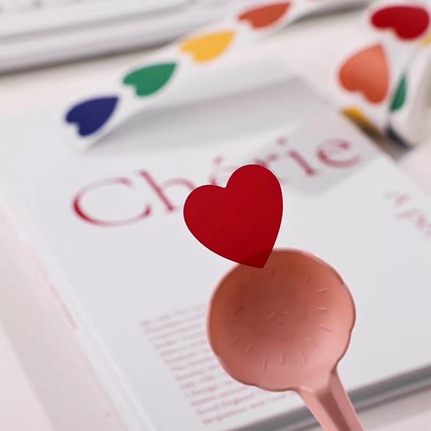 Yucenora 500 Pcs Heart Stickers, 1 Inch Colorful Cute Love Labels for Envelopes, Wedding, Crafting, Scrapbooking, Gift Card (Multicolor)