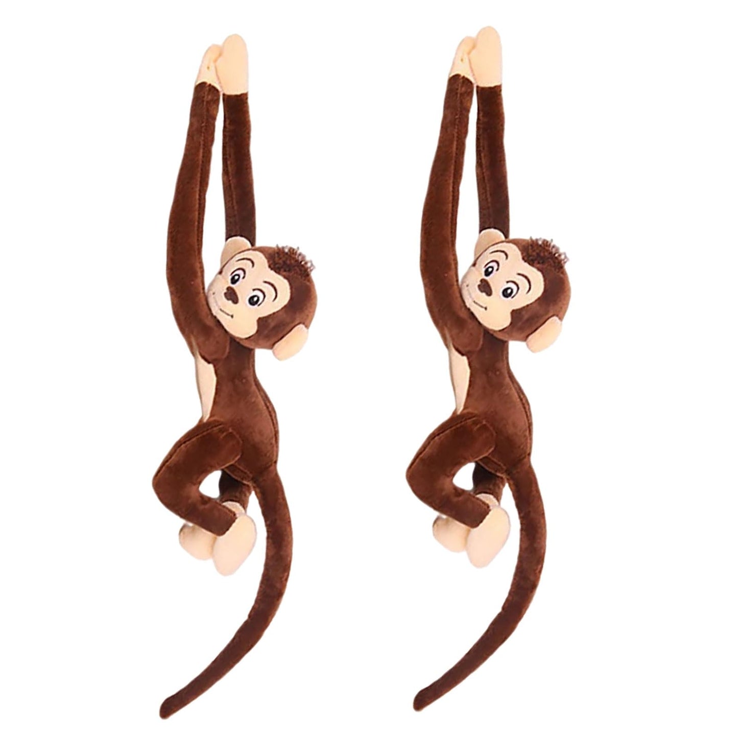 CHELEI2019 2PCS 27.6" Monkey Plush Stuffed Animal,Hanging Stuffed Animal Monkey with Long Hands