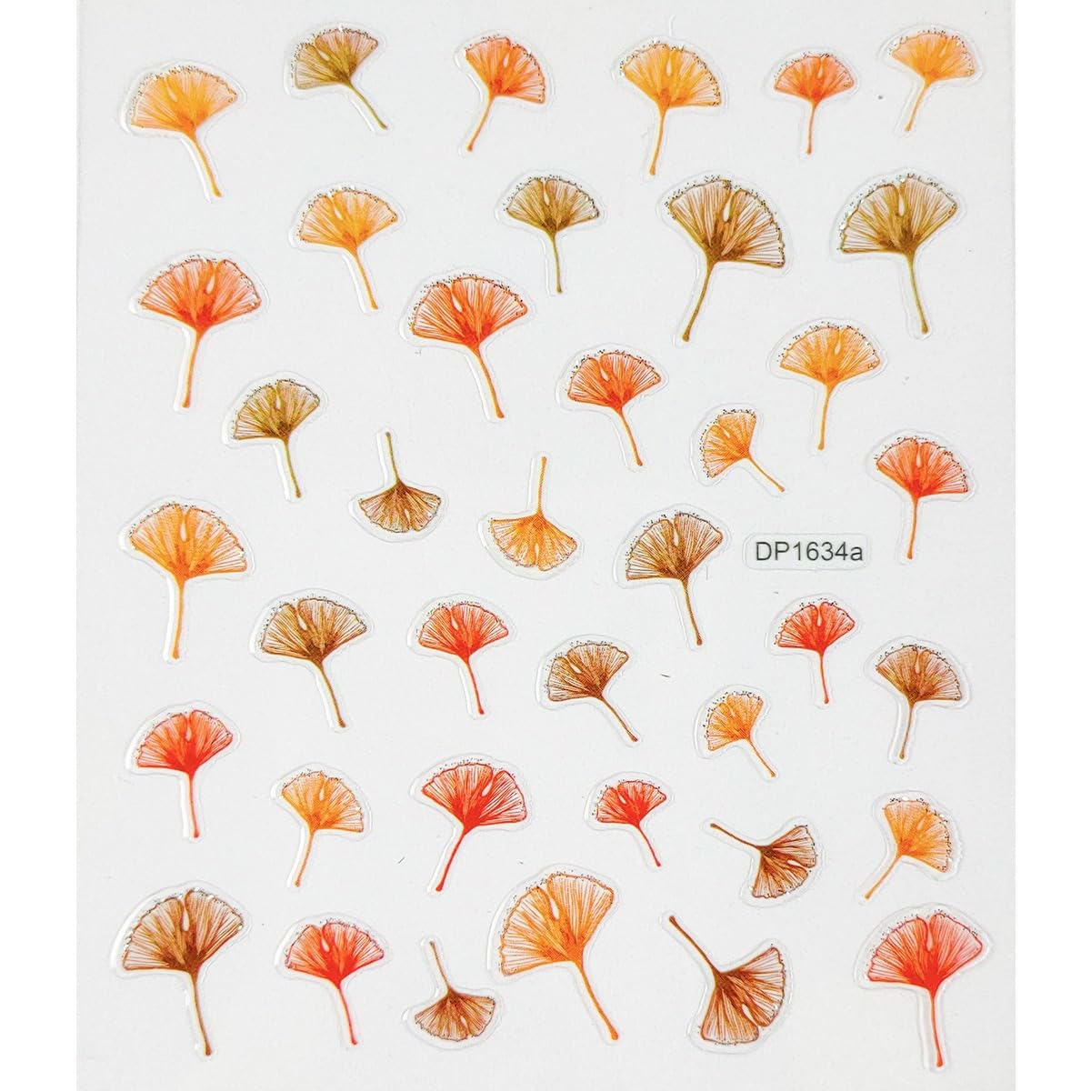 Fall Nail Stickers - 4PCS Gold Foil Maple Leaf Nail Decals for Autumn & Thanksgiving | Embossed Self-Adhesive Nail Art Supplies for Women, Halloween Nail Decor (Waterproof, Salon Quality)