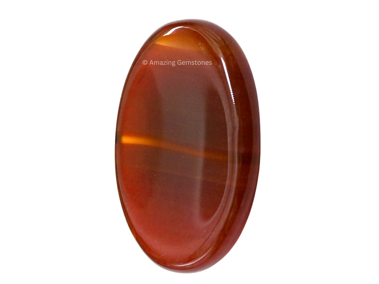 Amazing Gemstone Carnelian Onyx Worry Stone, Healing Crystals - Piedra Crystal Fidget for Gift, Meditation, Calming, Relaxation, Stress Relief