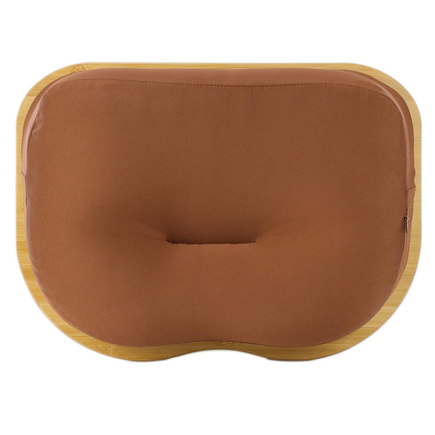 SANJIMO Lap Desk for Laptop with Cushion-Fits up to 15 inch, Bamboo Computer Laptop Stand with Phone Hoder, Anti-Slip Stopper