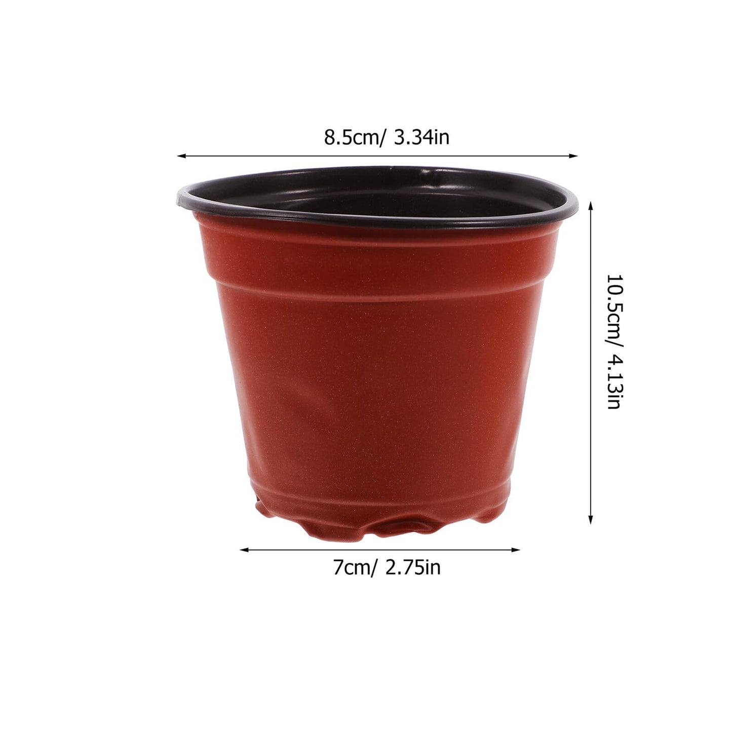 Kisangel 100pcs Plastic Strawberry Nursery Cups Germination Seedling Pots with Drainage for Garden Propagation and Indoor Outdoor Plant Growing