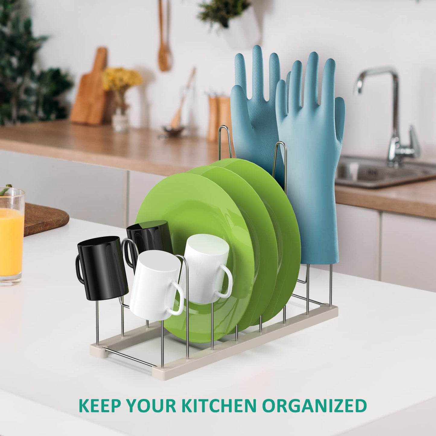 SHILFID Plastic Bag Drying Rack, Reusable Bag Drying Rack for Silicone Bag & Ziploc Bag, Bottle Dryer Rack for Gloves & Glasses, Pan Lid & Cutting Board Organizer