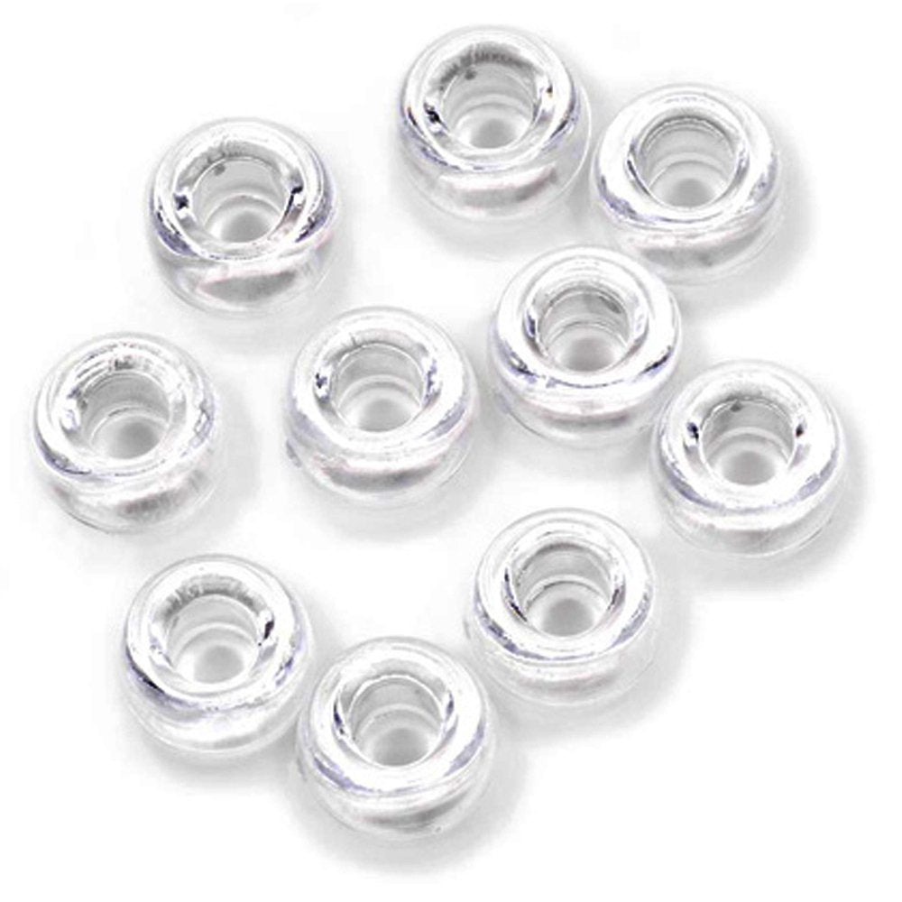 Darice Crystal Pony Beads – Great Craft Projects for All Ages – Bead Jewelry, Ornaments, Key Chains, Hair Beading – Round Plastic Bead With Center Hole, 9mm Diameter, 720 Beads Per Bag