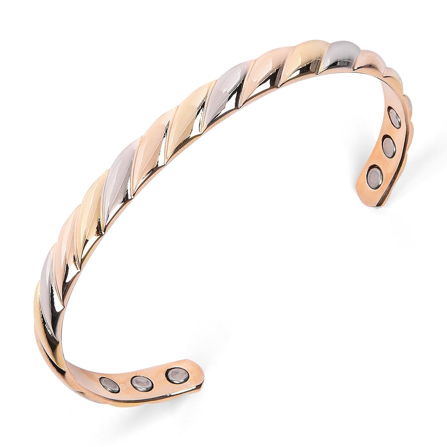 UtenoTureH Magnetic Copper Bracelet for Women for Arthritis, Pure Copper Adjustable Bracelets with 3500 Gauss Magnet ((C008SGR))