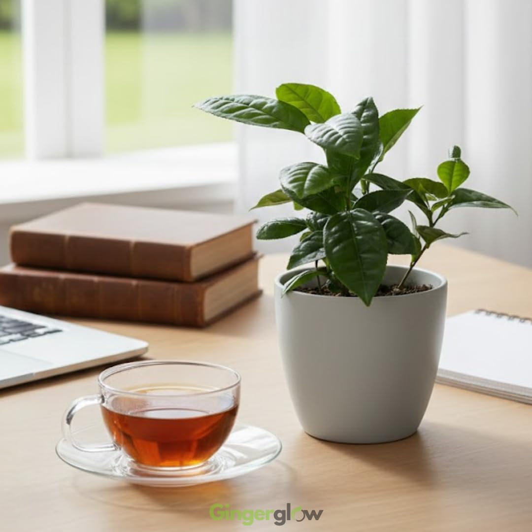 Camellia Sinensis Plant Live 4 Inch Tall | Evergreen Tea Plant | Ideal for Patio Containers, Garden Beds, Hedge Planting & Landscape Use