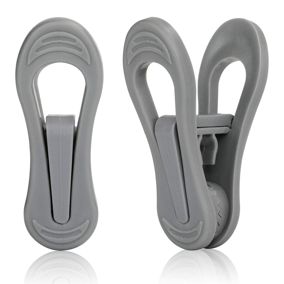 24pc Grey Plastic Hanger Clips (24 Count)