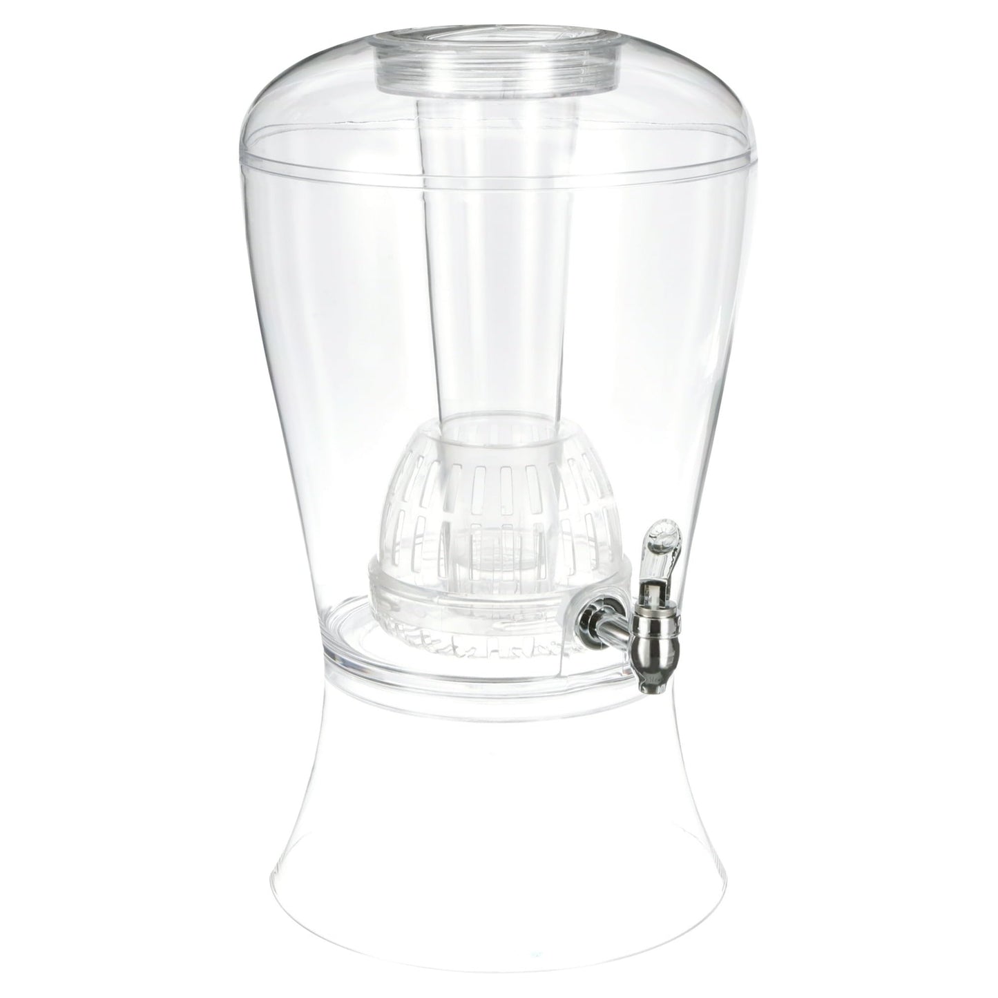 CreativeWare 3 Gallon Beverage Dispenser With Ice Cylinder And Fruit Infuser