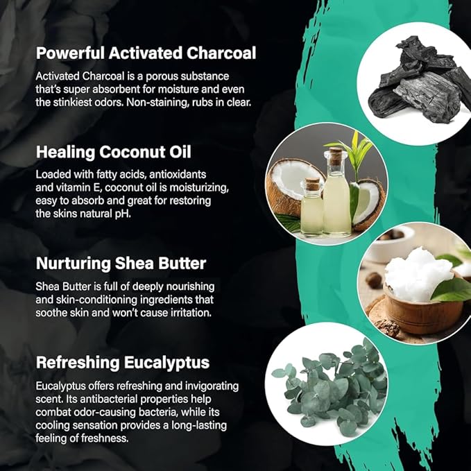 PiperWai Natural Deodorant for Women & Men | Aluminum Free with Activated Charcoal & Magnesium | Vegan (Shark Tank Product)(2 oz Scented Jar 2-Pack)