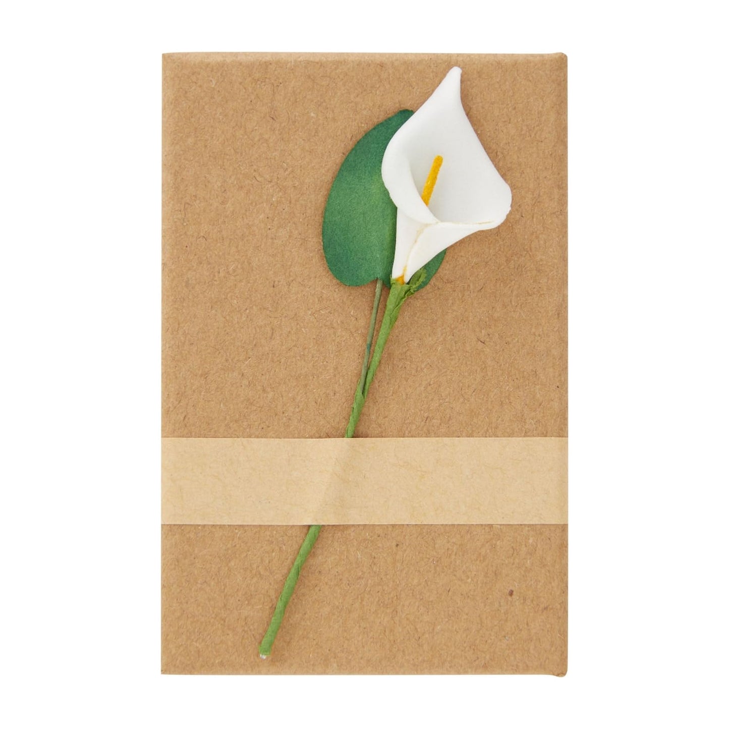 Juvale Jewelry Boxes - 12 Pack, 3.5 x 2.2 x 1.2 In, Brown Cardboard - Mini Case With 3D Lily Flower Top & Removable Velvet Foam Pad - Earring & Necklace Boxes Bulk