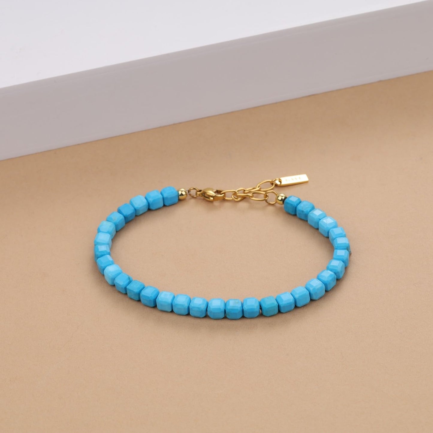 GAVU 5mm Cubic Blue Turquoise Bracelet for Women, December Birthstone Crystal Bracelet for Women