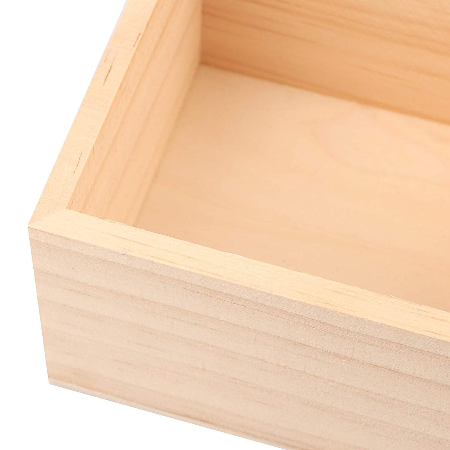 GNIEMCKIN 20 Pack 4 x 4 Inch Unfinished Small Square Wooden Box, Rustic Organizer Storage for DIY Crafts, Collectibles, Succulents, Desktop Drawer Decor