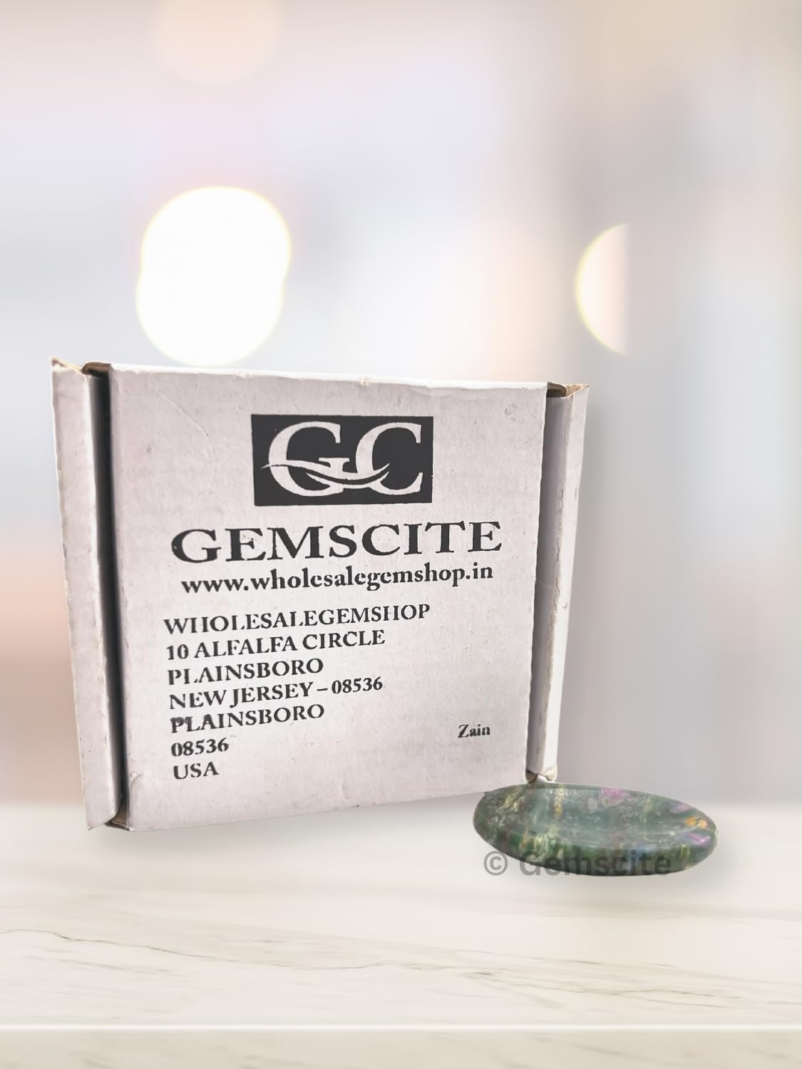 GEMSCITE Ruby Zoisite Thumb Worry Stones Metaphysical Gemstone Crystal Healing Reiki Men Women Gift Feng Shui Positive Energy Love Wellness Palm Stones Wicca Powerful