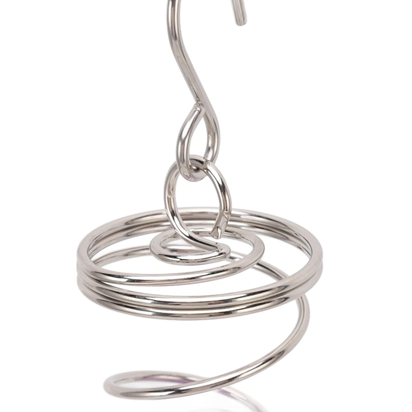 Kukyller Gazing Ball Spiral Tail, Wind Spinners Stabilizer, Stainless Steel Wind Spinner Tail for Outdoor Hanging Garden Sculptures Decoration Ornament