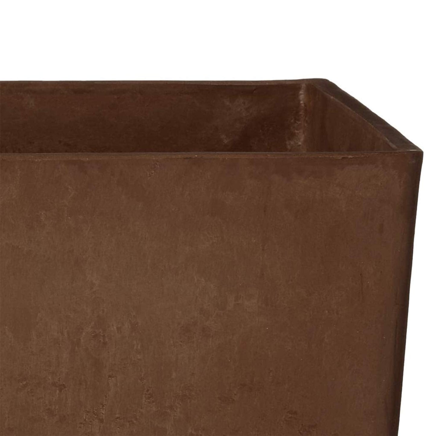 Arcadia Garden Products PSW UFH41C Contemporary Tall Square Planter, 16 by 16 by 32", Chocolate