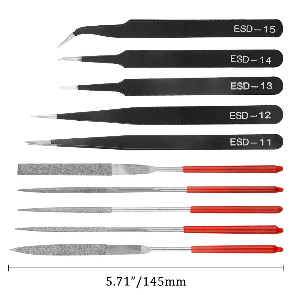 XINGYHENG 28Pcs Modeler Basic Tools Craft Set Compatible with Gundam Model Tools Kit with Plastic Box Hobby Model Assemble Building Repairing and Fixing DIY Craft Kit