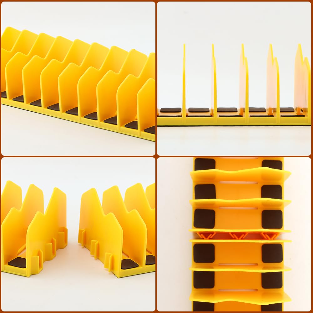 Plier Pro No-Slip Plier Organizer,2 Pcs Pliers Rack with Rubber Base,Holds 10-Tools of Any Size,Durable & Long-Lasting Tool Storage Box Rack for Pliers,Cutters,Other Small Tools