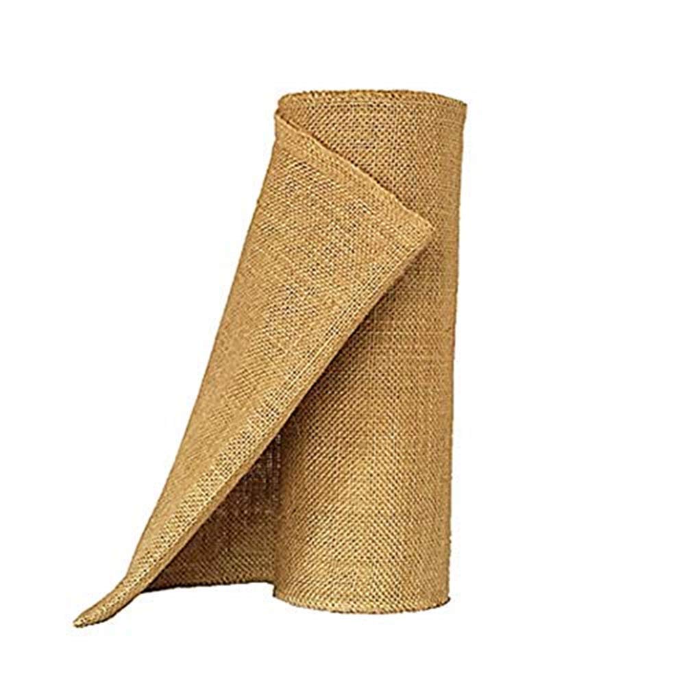 OZXCHIXU Jute Burlap Table Runner-12'' Wide x 10 Yards Long Burlap Fabric Roll Perfect for Weddings, Table-Runners, Decorations & Crafts.