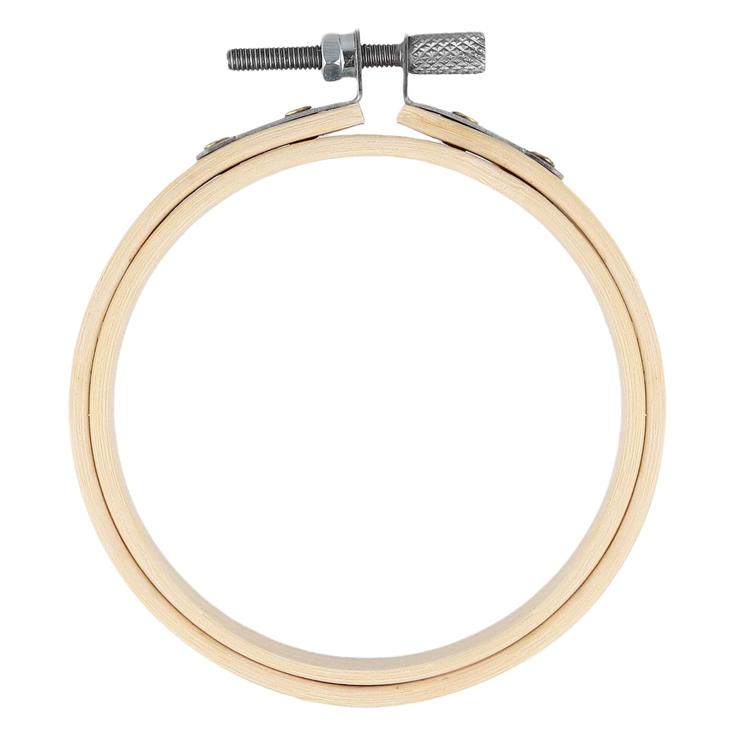 SENJEOK 40pcs 3 Inch Bamboo Embroidery Hoops, 8cm Cross Stitch Circles, Adjustable Wood Embroidery Hoop for Sewing Craft, Home Decoration