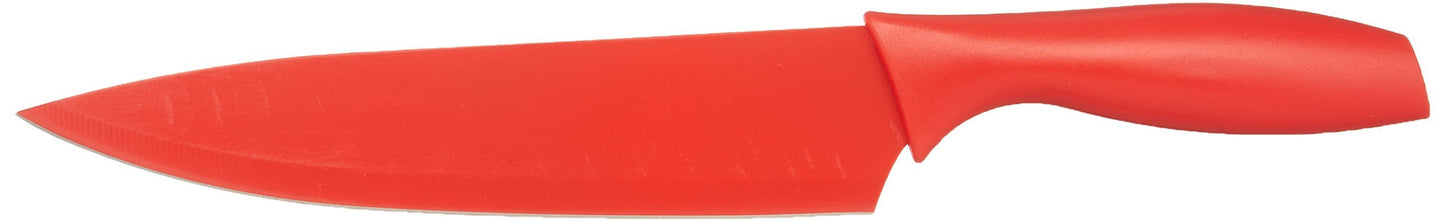 Amazon Basics Color-Coded Dishwasher Safe Kitchen Knife Set, 12-Piece with Ergonomic Handles, Non-stick Sharp Blades, 6 Knives with 6 Blade Guards, Multicolor, 13.88 x 4.13 x 1.38 inch