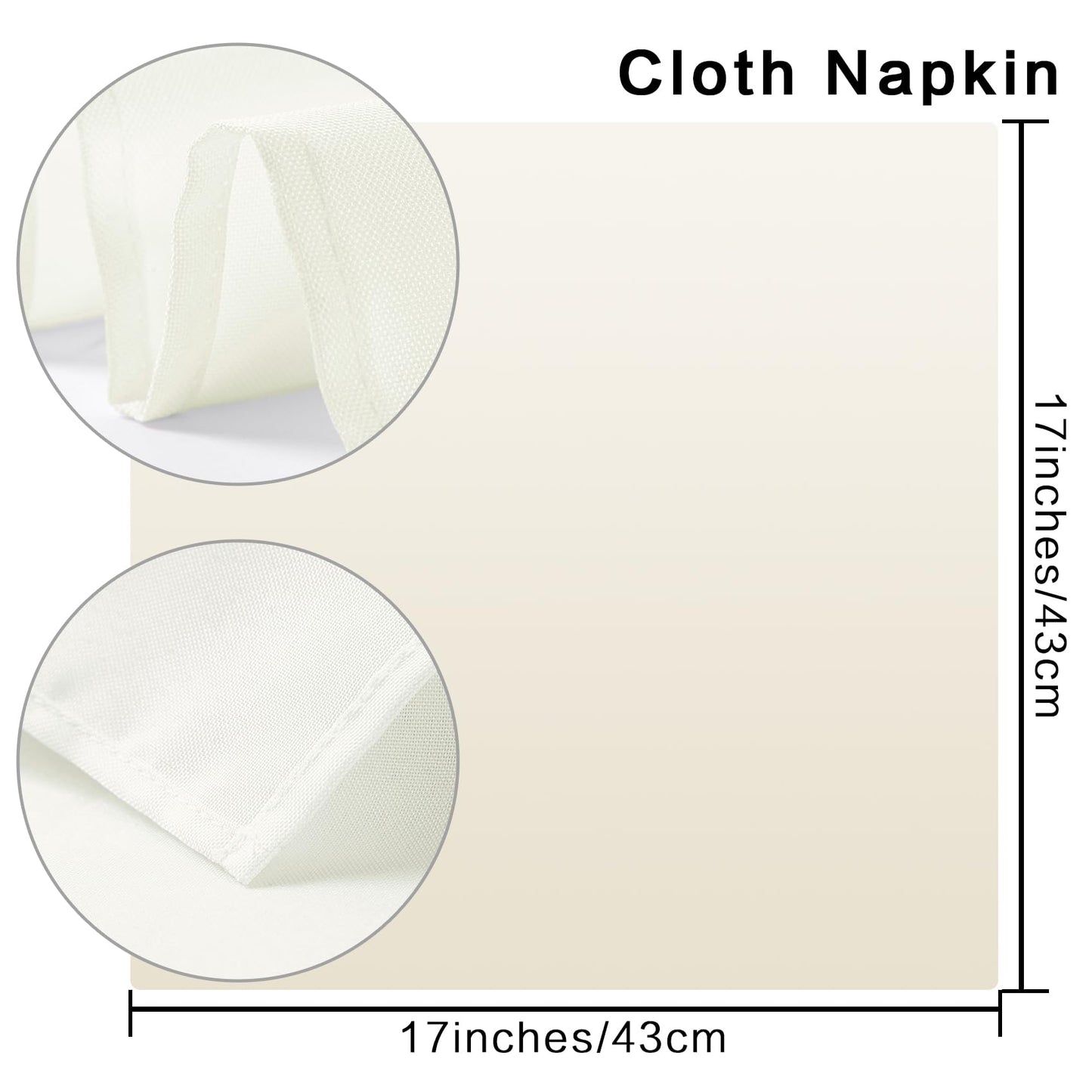 Bailarina Cloth Napkins Set of 80,17x17 inches Dinner Napkins Cloth Washable,Polyester Square Table Cloth Napkin Bulk with Hemmed Edges Ideal for Banquets, Parties and Weddings-Dusty Pink