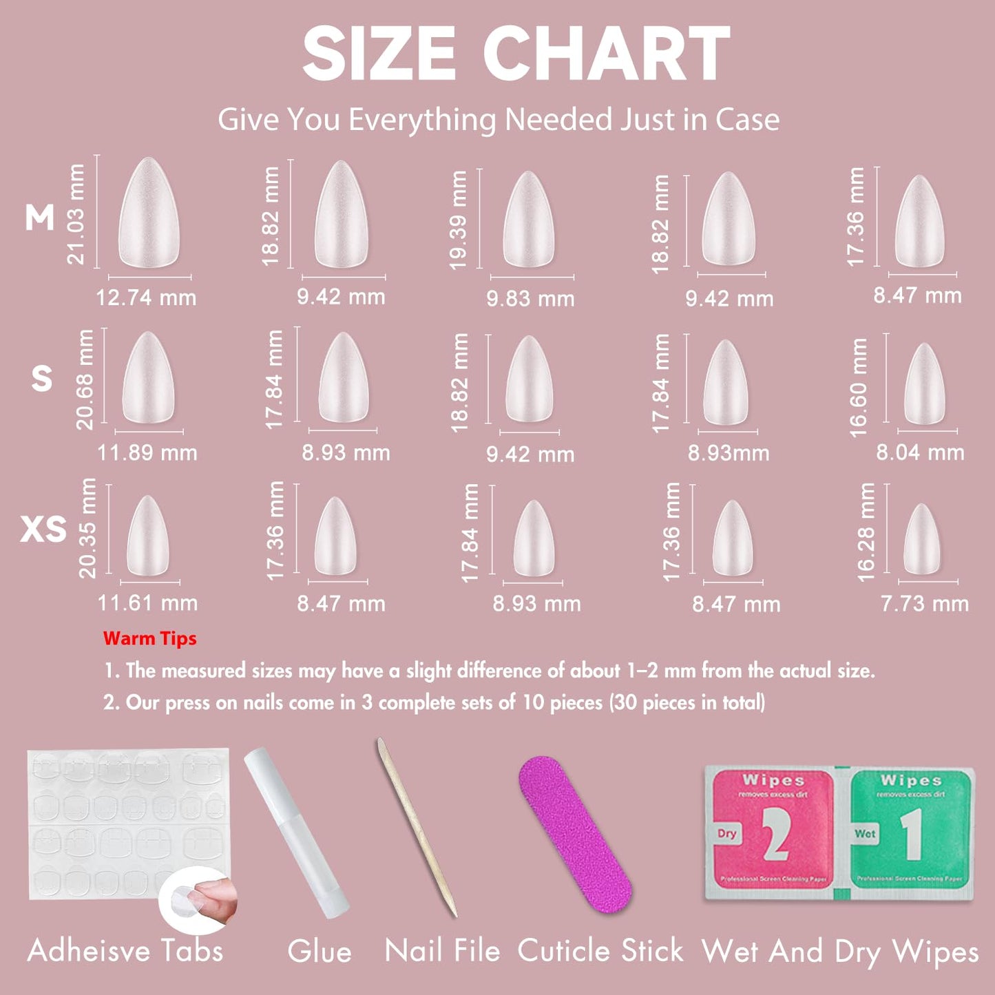 KQueenest Press On Nails Short - Pastel Light Purple Press On Nails Almond Shape, Glitter Cat Eye Fake Nails with Nail Glue, Reusable Cute Bright Gel Glue On Nails with Color-Shifting Glow, 30 Pcs