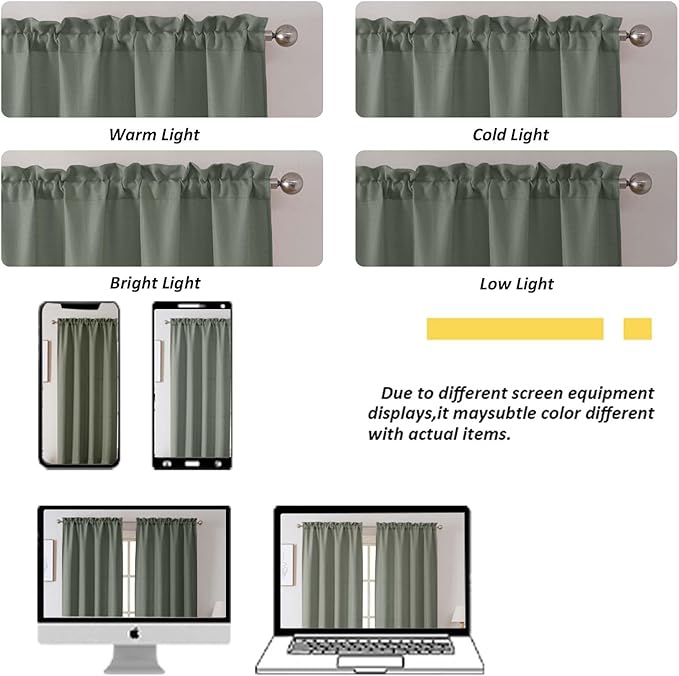 Chyhomenyc Olive Green Curtains 78 Inch Length 2 Panels Set, Faux Linen Textured Light Filtering Soft Airy Farmhouse Curtain Drapes for Living Room Bedroom, 40Wx78L
