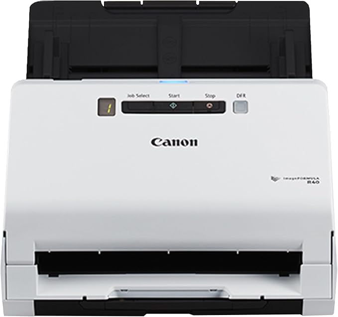 Canon imageFORMULA R40 - Office Document Scanner, Windows and Mac, Duplex Scanning, Easy Setup, Scans a Wide Variety of Documents, Scans to Cloud