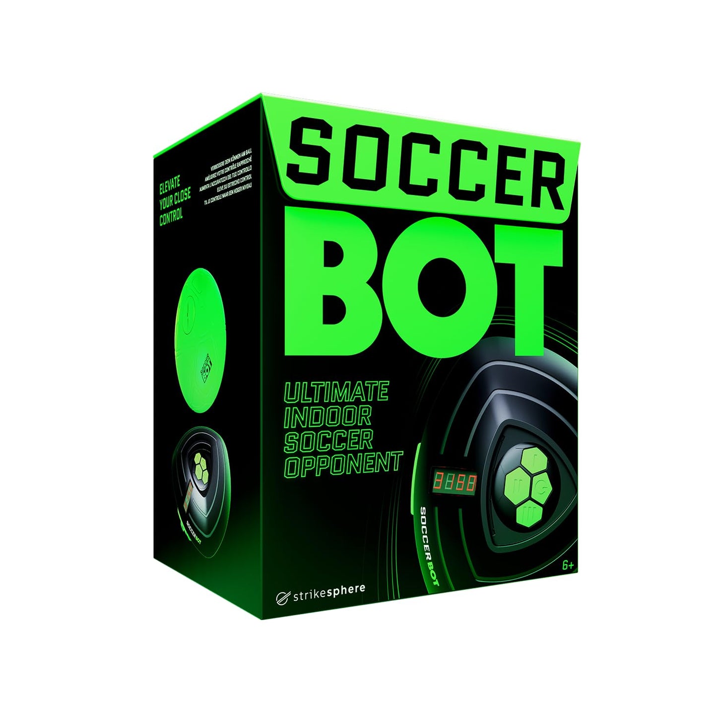 Soccer Bot - Ultimate Indoor Soccer Game with Score Tracker and Speed Modes, Soccer Training Toy