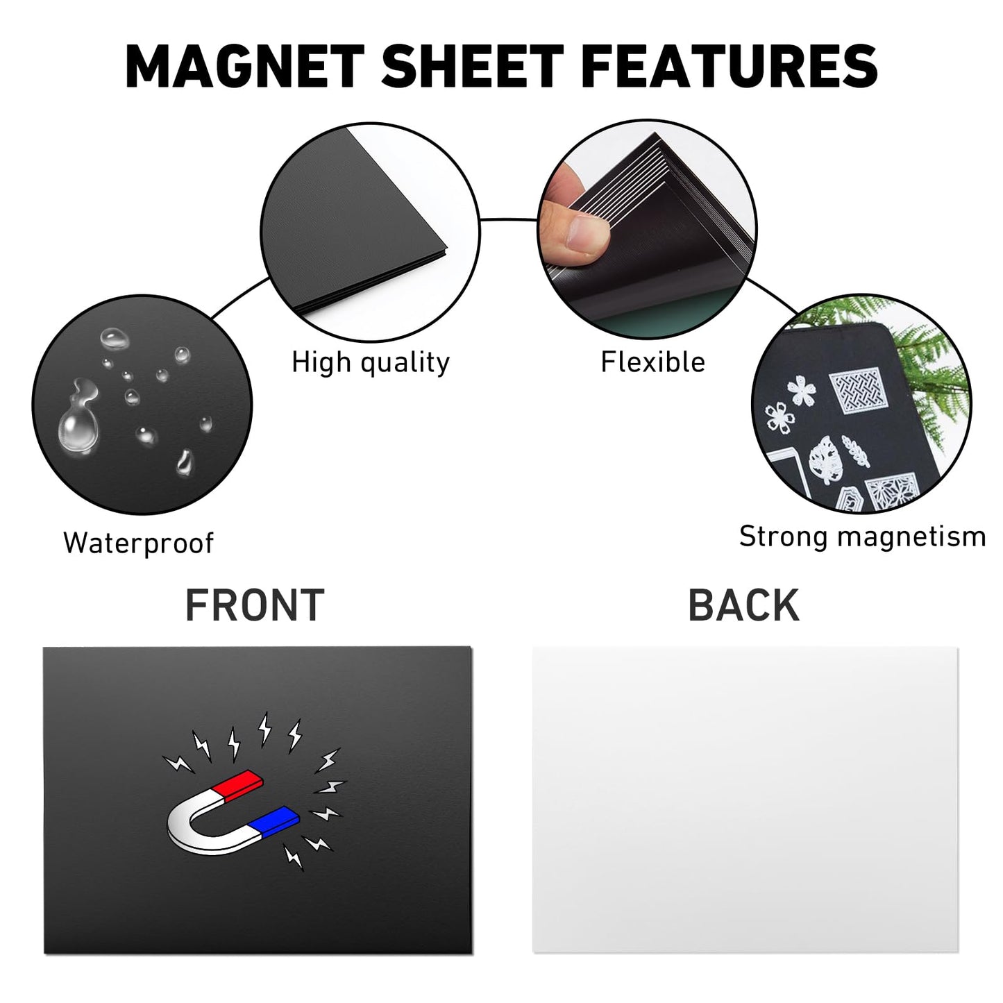KKJCXY 80 Pcs Magnetic Sheets for Dies Storage Stamp and Die Storage Pockets Die Cut Storage for Card Making,40 Pcs Magnetic Sheets+40 Pcs Bags