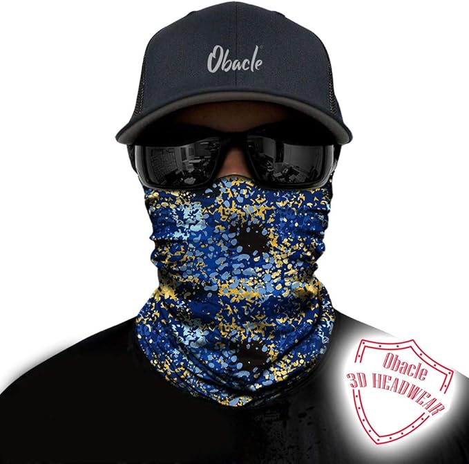 Obacle Neck Gaiter Face Mask Bandana for Dust Wind Sun Protection for Men Women