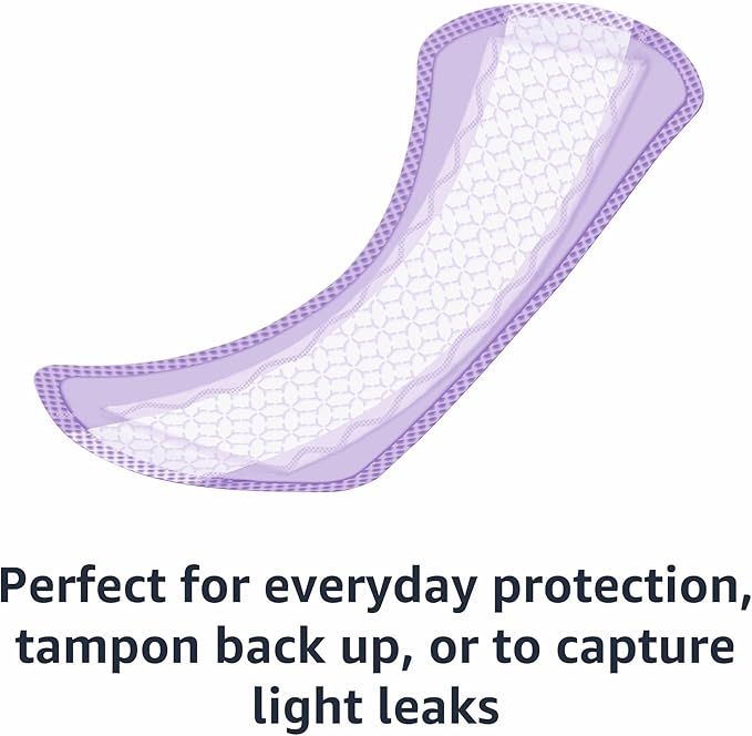 Amazon Basics Daily Pantiliner, Extra Long Length, Pads for Women, Unscented, 272 Count (4 Packs of 68) (Previously Solimo)