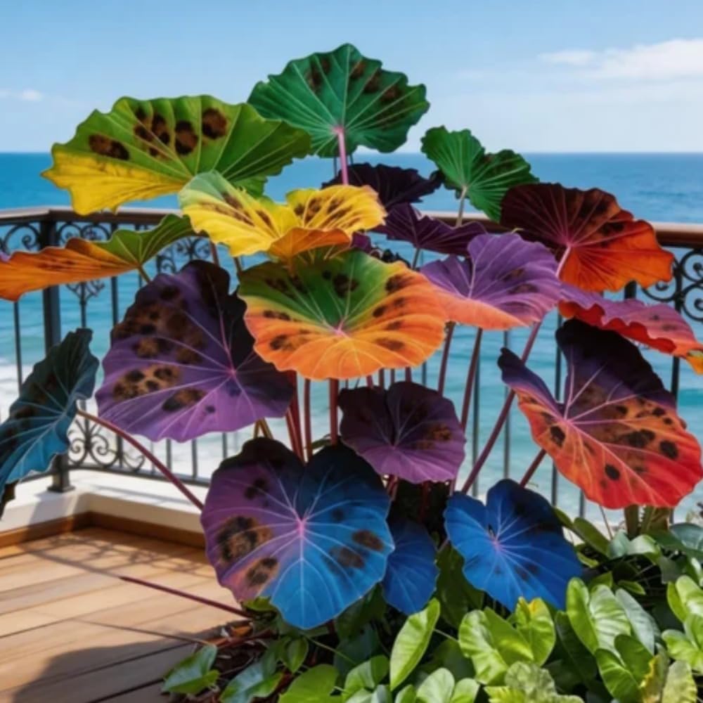 FERIWOY Elephant Ear Bulb for Tropical Leaf Display and Garden Accent Style