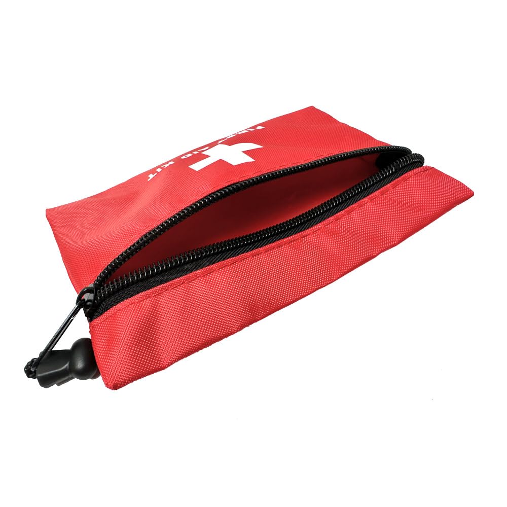 MTGHYARE 12 Pack Mini First Aid Kit Empty Bags Pouch Empty Small 6.3 x 4.3inch First Aid Bags Pouch with Zippered for Home Office Car Businesses Camping,Boat (Empty)