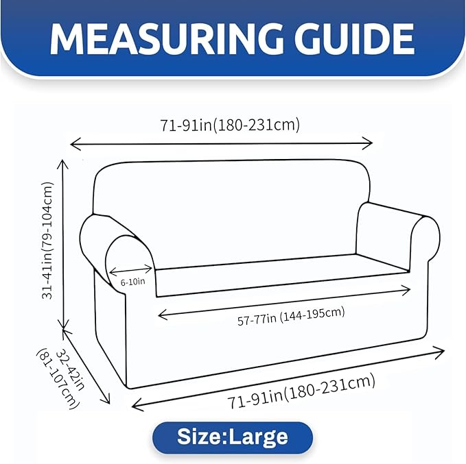 XINEAGE New 1 Piece Couch Covers for 3 Cushion Couch (79"-91") Stretch Sofa Cover Slipcover Pet Friendly Soft Washable Furniture Protector with Elastic Bottom for Kids,Dog (Sofa, Light Beige)