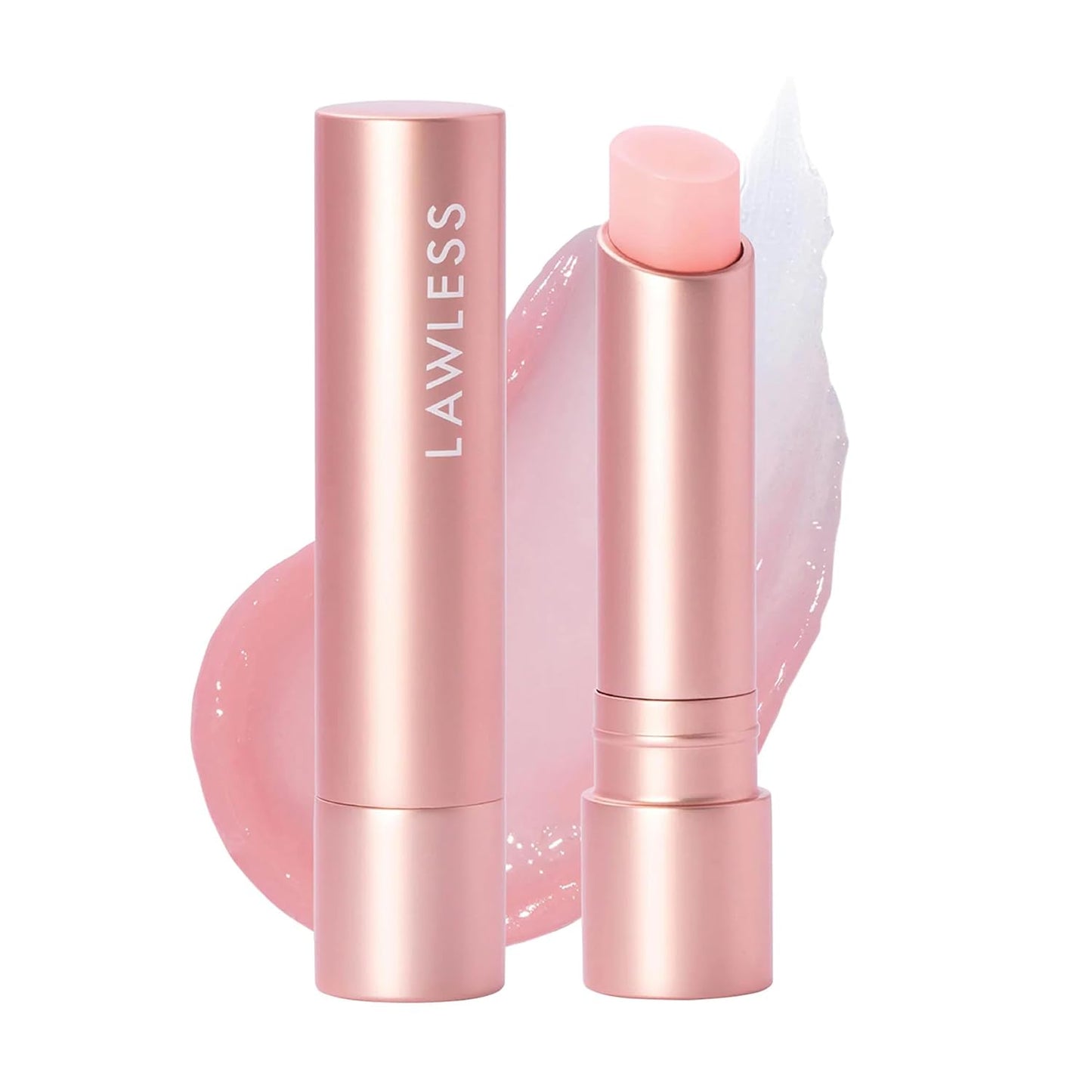 LAWLESS Forget the Filler Lip Plumping Line Smoothing Tinted Balm, Pink Marshmallow, 0.09 Ounce