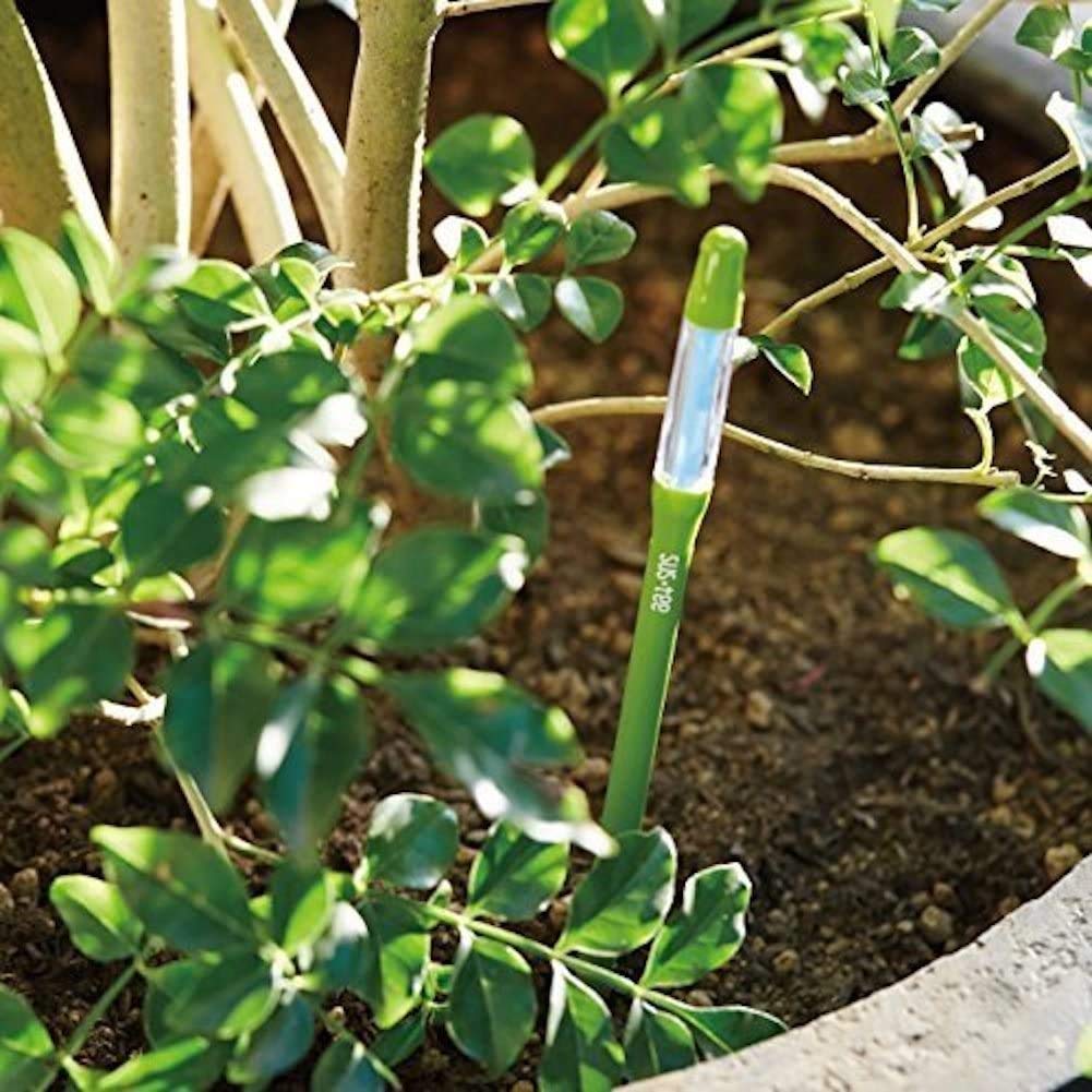IPPINKA Sustee Aquameter, Set of 4, Plant Soil Moisture Sensor (Green, Medium)