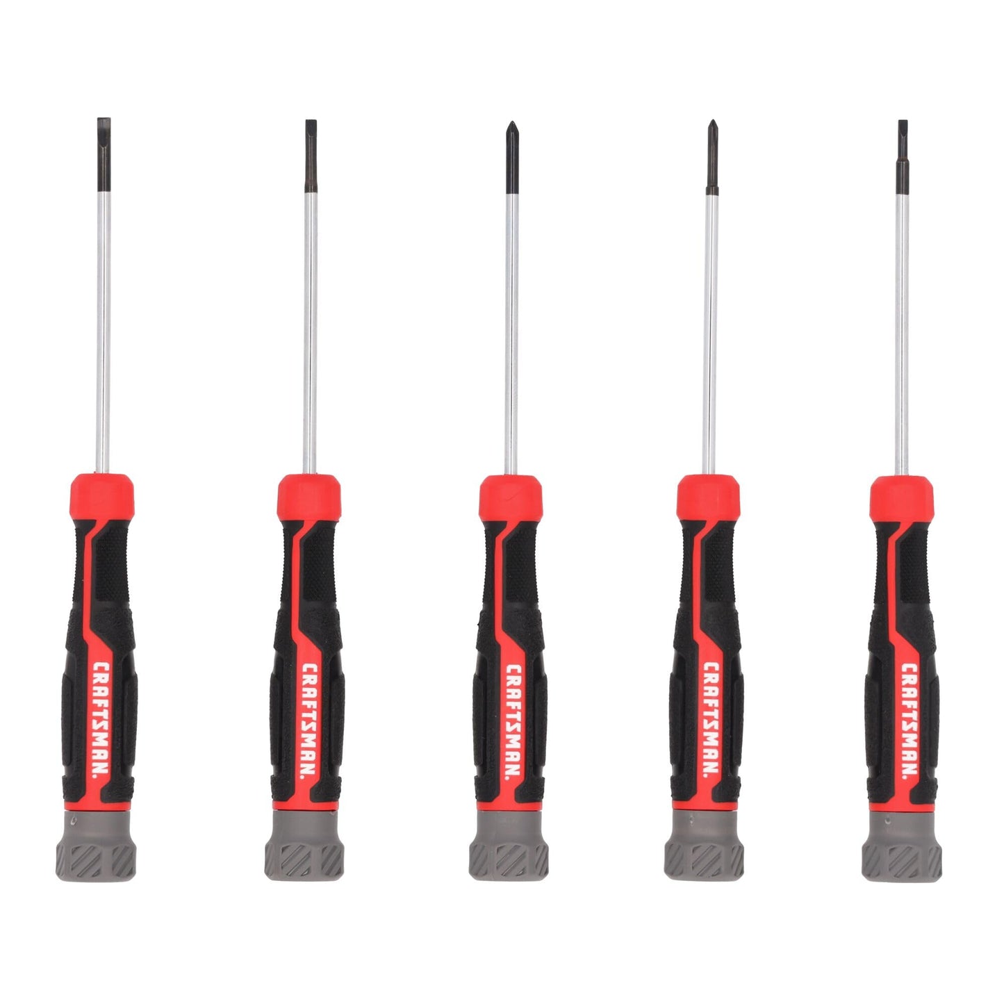 CRAFTSMAN Precision Screwdriver Set 5 PC Durable, Magnetic Tips, Textured Grip Handle (CMHT65141)
