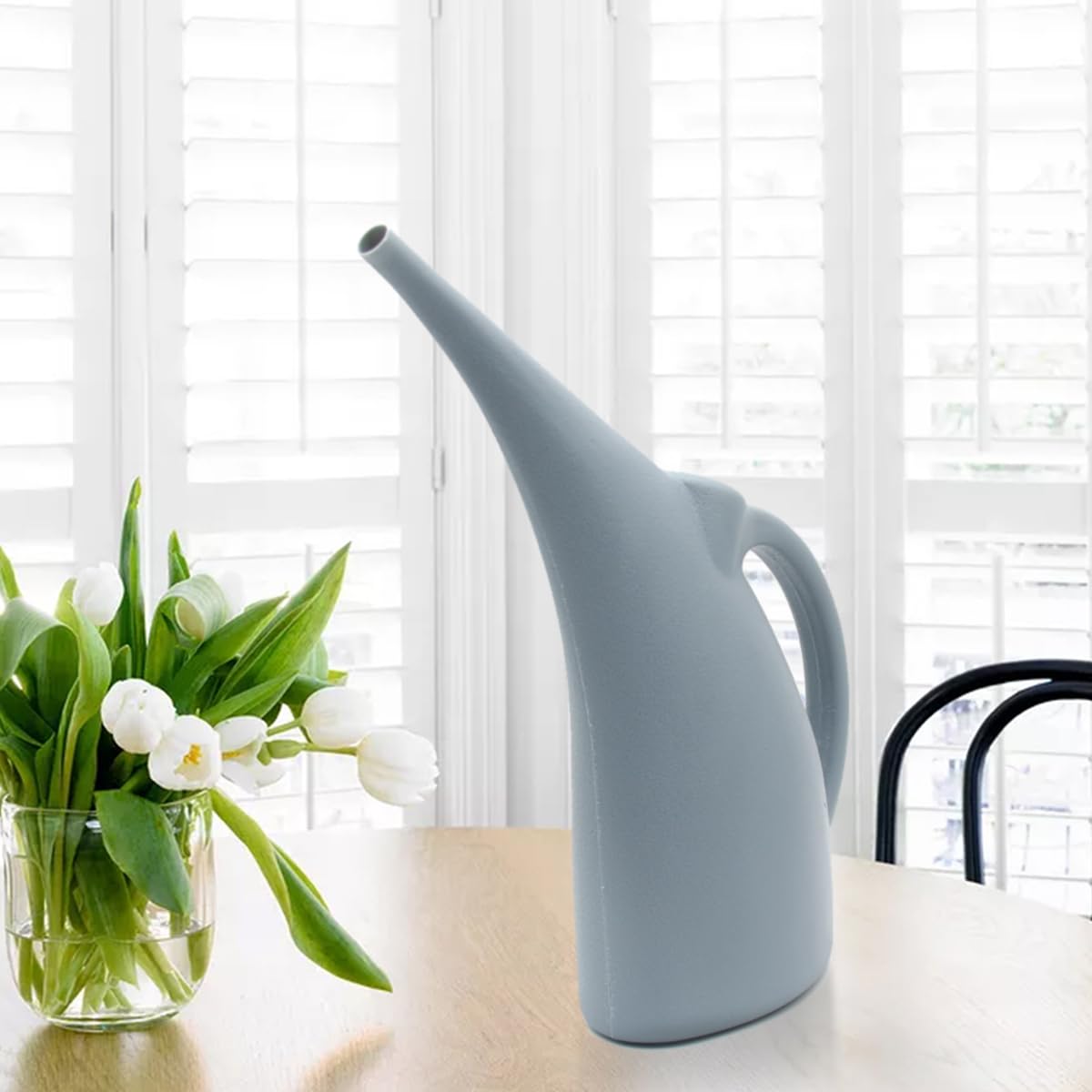 TTAOE GN Plastic Watering Can for Plant Garden - 1/2 Gallon - Grey