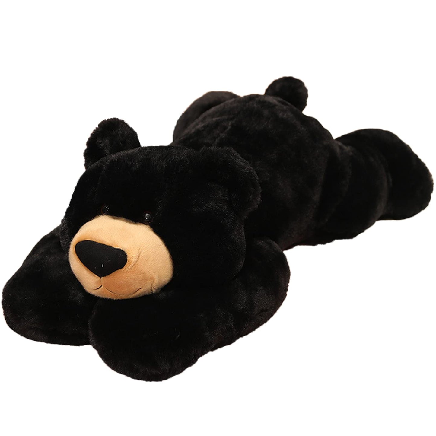 ronivia Weighted Stuffed Animals, 19.7" 3.3lbs Weighted Bear Stuffed Animal Toy Cute Black Bear Plush Pillow Weighted Plush Animals Toy