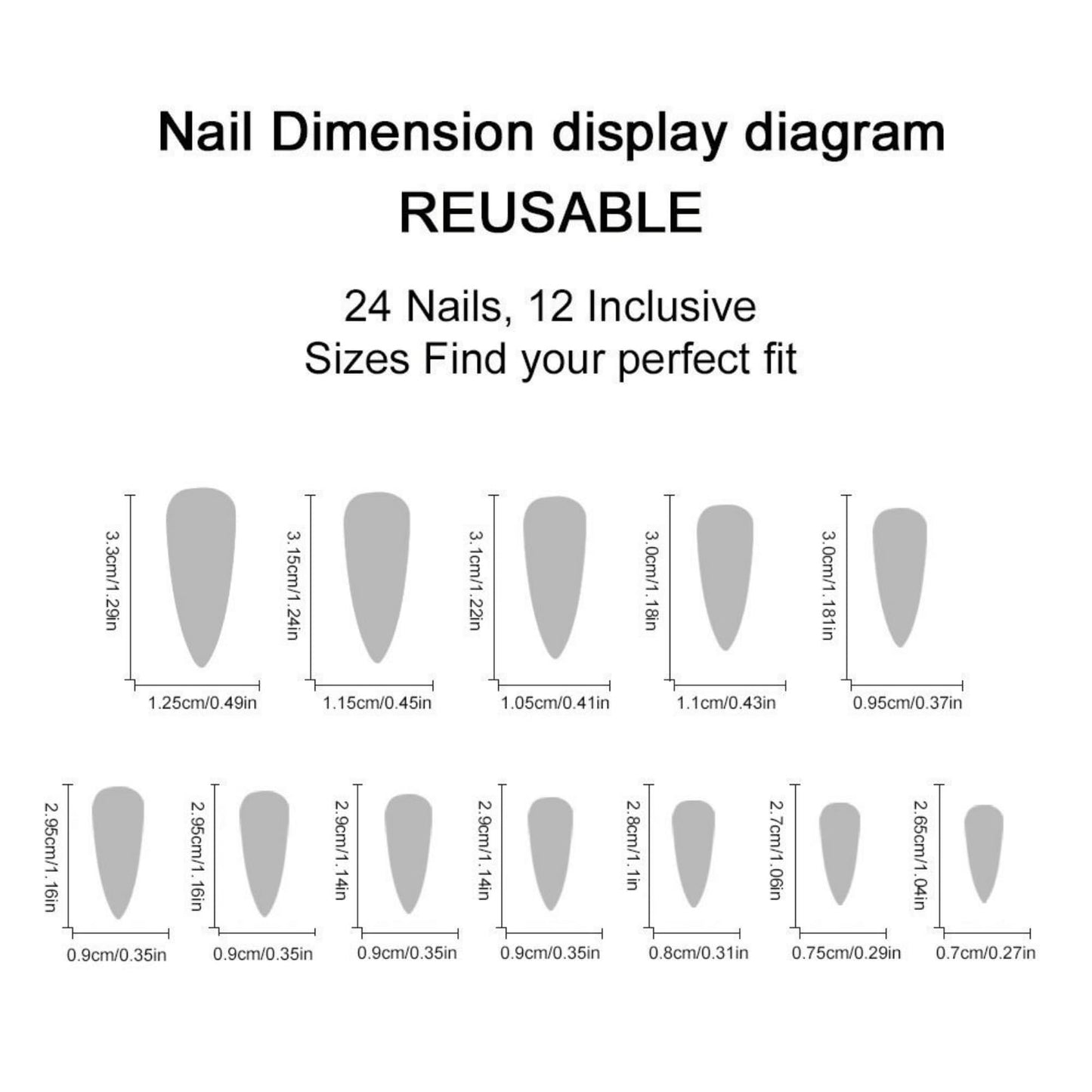 SEENEEY Stiletto Gradient False Nails, 24pcs Acrylic Press-On Nails, Glitter Glue, Ombre, XL Nails, Glitter, Colorful, Artificial Nails, Long Press On Nails