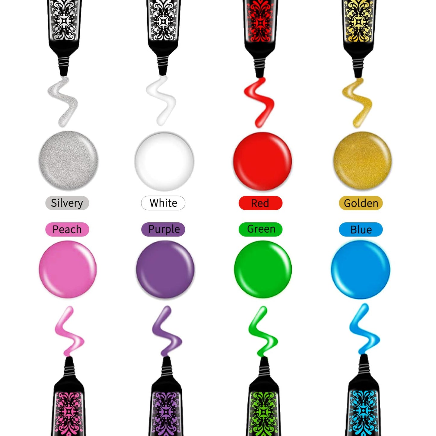Nail Stamping Gel Polish Kit 4pcs Templates 8 Colors Nail Stamping Polish Gel Unleash Your Creativity with Our Kit Ideal for Home User and Nail Salon SET1