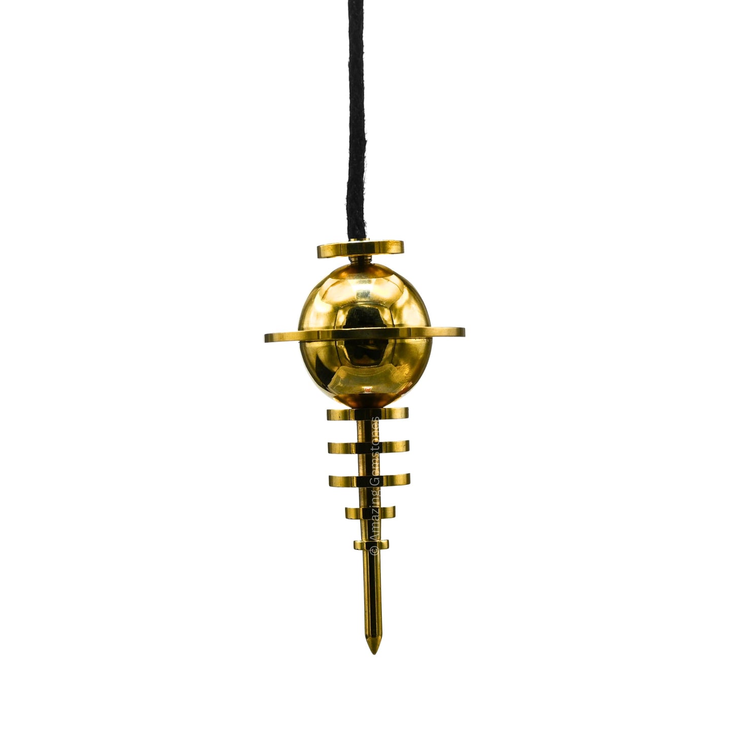 Amazing Gemstone Healing Metal Pendulums for Divination, Extra Large Gold Chakra Stabilizer Copper Pendulum High Energy Pendulo de Bronce Pendulos de Mesa MP112