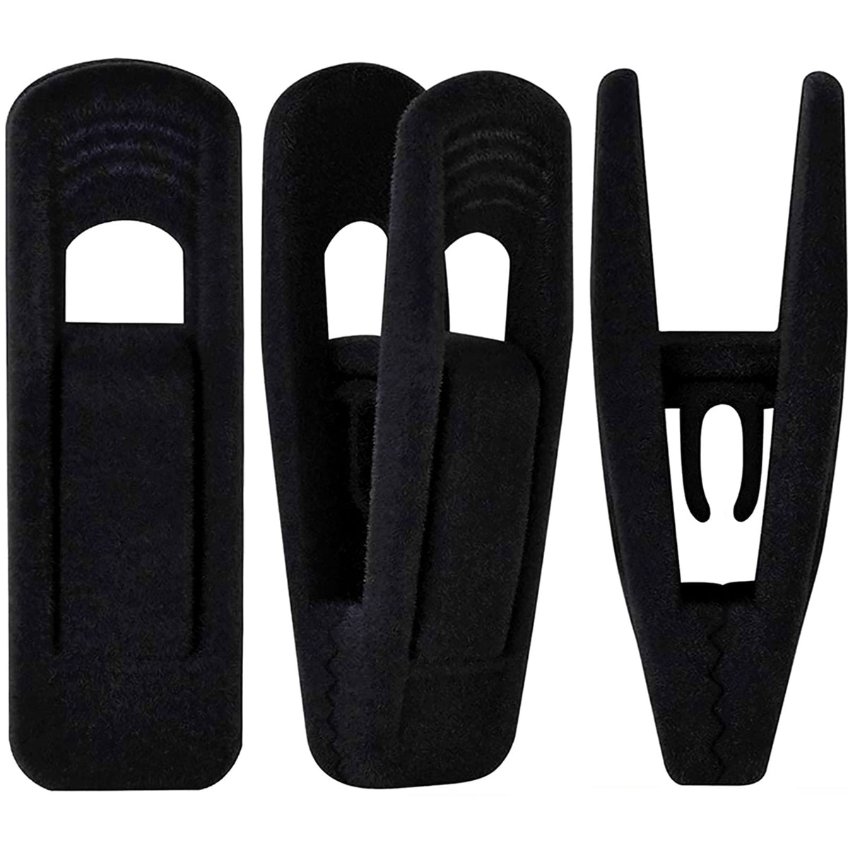 Black Velvet Hanger Clips