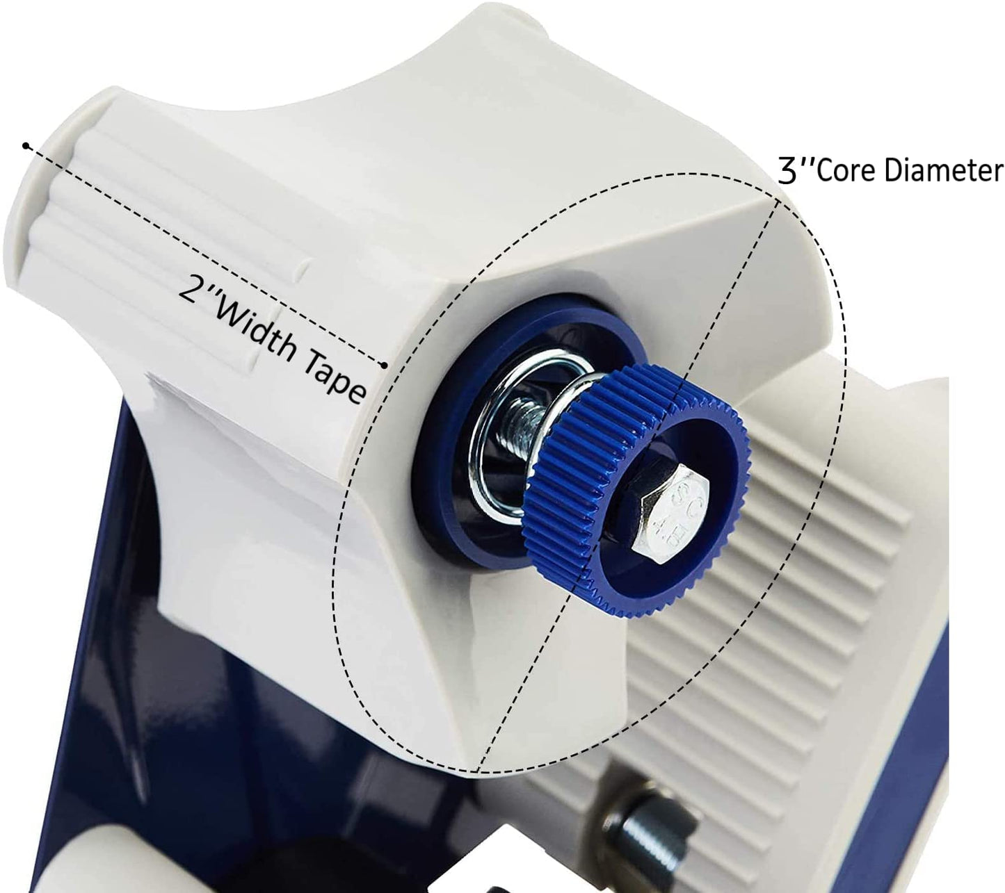 Amazon Basics Packaging Tape Dispenser Gun, Easy-to-Use, Side Load Design, Well Built, for 1.88-Inch Wide Packing Tape