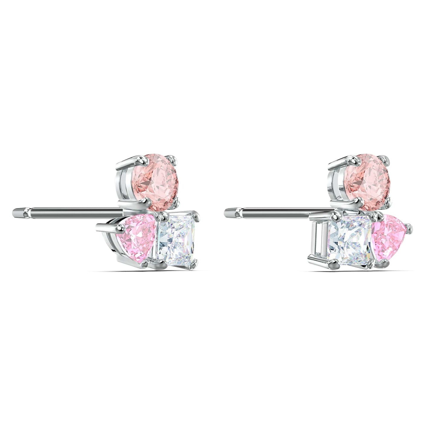 SWAROVSKI Attract earrings, Multicolored, Rhodium Finish