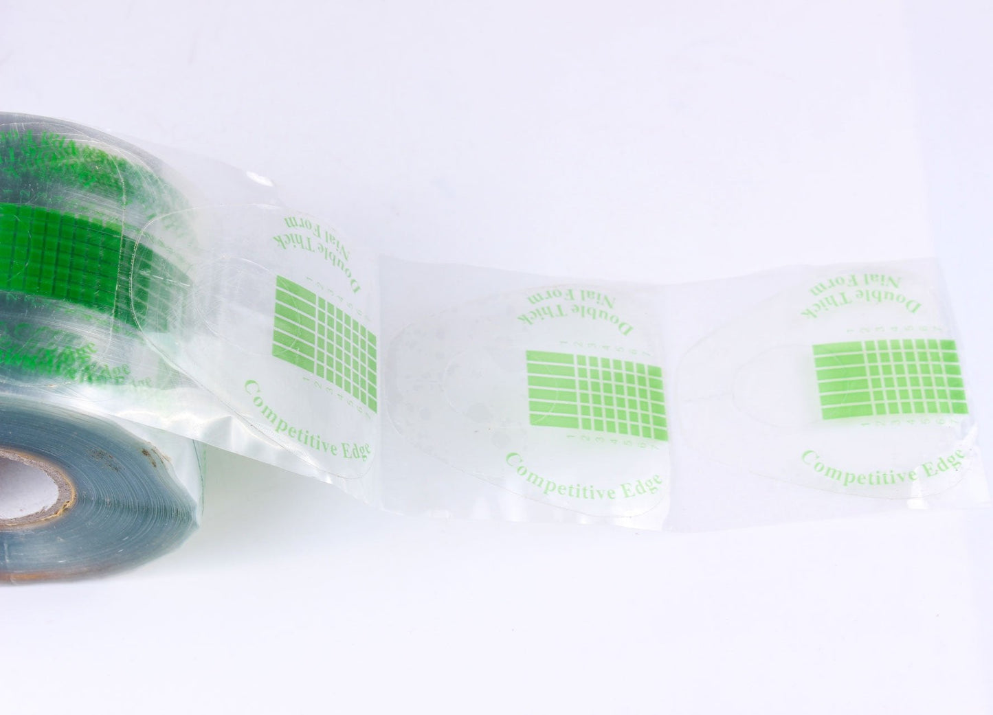 Beauty Leader 500 Pcs/Roll Nail Form Stickers Clear Nail Art Guide Form Acrylic UV Gel Tips Extension (A-Green)