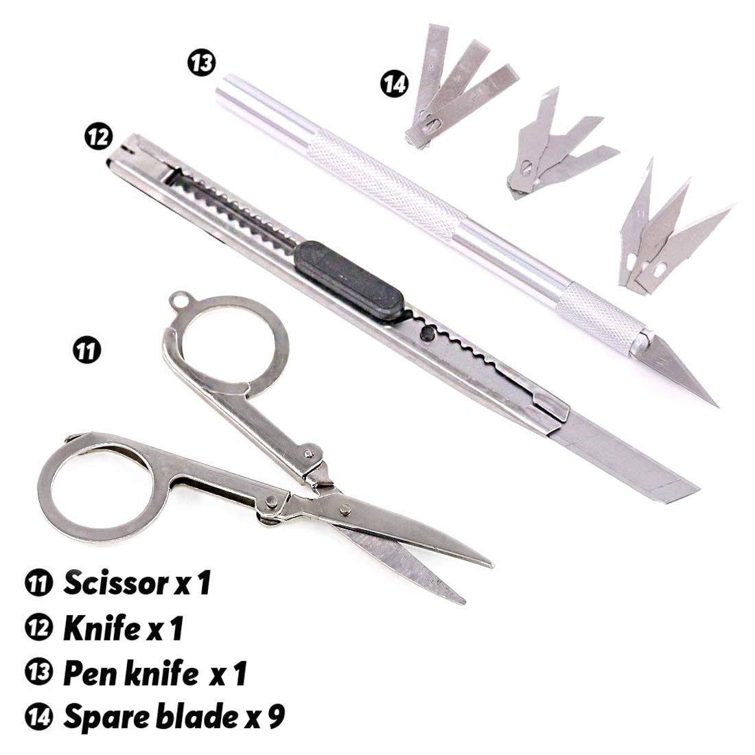 Rustark 27Pcs Modeler Basic Tools Craft Set Hobby Building Tools Kit for Assembling Miniatures Mecha Car Model Building
