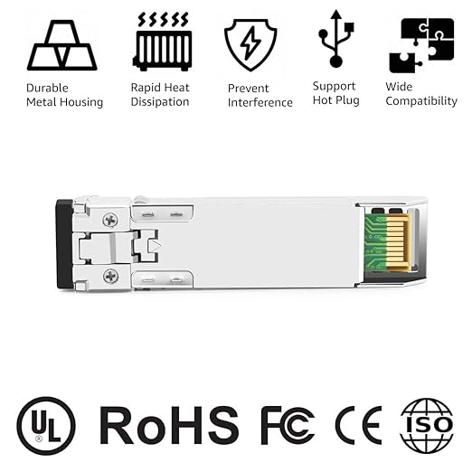 OPSTRAN 10GBASE-SR SFP+ Optical Transceiver Module Compatible with Mikrotik S+85DLC03D 850nm 300m DDM Duplex LC MMF 4 Pack
